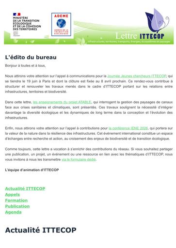 Lettre ITTECOP 2026 03