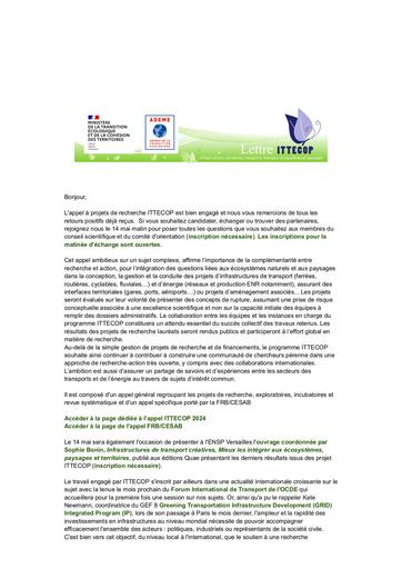 Lettre ITTECOP 2024 04