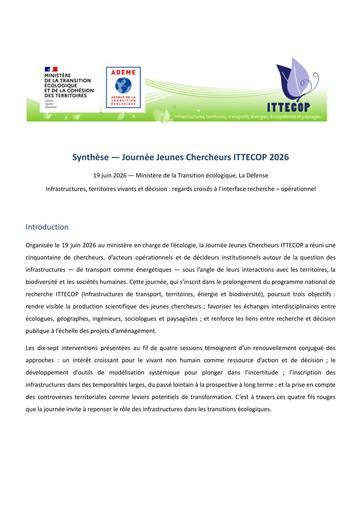 ITTECOP JC 2026 Synthèse
