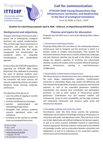 2026 ITTECOP Young researchers Call